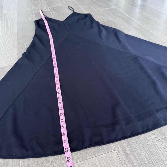 THAKOON A-Line Slip Dress in Moonlight Navy Blue Size 8 V-Neck Midi Minimalist - Picture 16 of 16